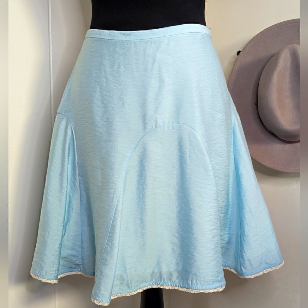 W118 Walter Baker Mini Skirt L Fairy Coastal Cowgirl Mermaid Beach Preppy Chic